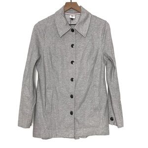 CABI 5855 ATC Calvary Gray Knit Jacket M